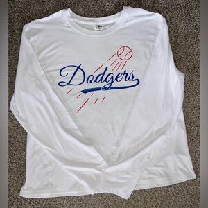 Los Angeles Dodgers, baseball, MLB loose fit white long sleeve